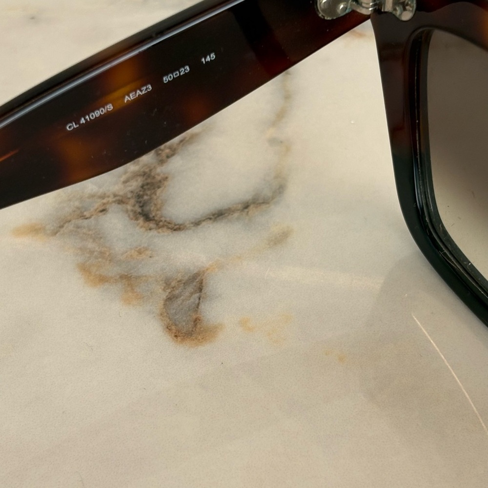 Celine Cat Eye Sunglasses CL41000/S Tortoiseshell Brown Gradient Designer Shades - Picture 7 of 13